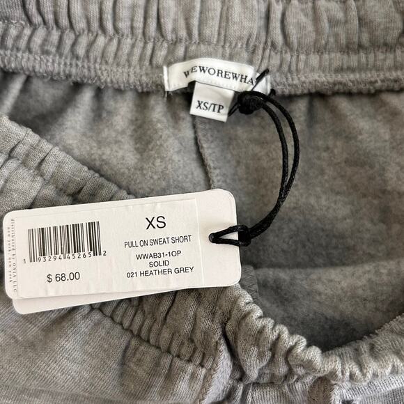 WeWoreWhat Womens Pull On Elastic Waist Drawstring Gray Fleece Lined Short Sz XS - Picture 4 of 14